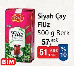 BERK SİYAH ÇAY FİLİZ 500 G